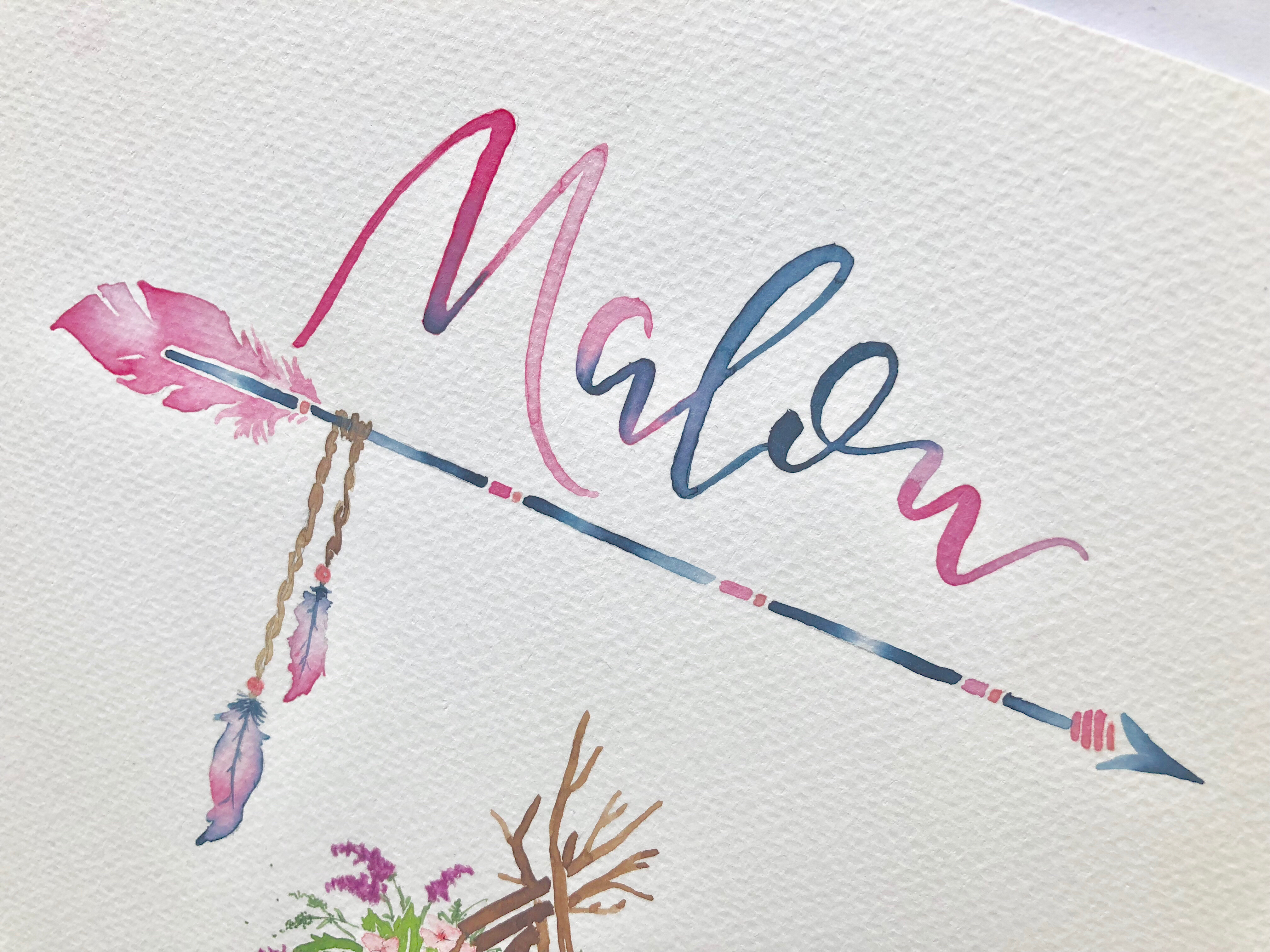 Kalligrafie von ©Anna Bösch 