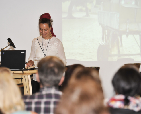 Vortrag über "Wissen macht Stark" - Natalie Moosmann im Sozialzentrum Lustenau 2013; Foto: ©MEDIArt | Sabine Flatz