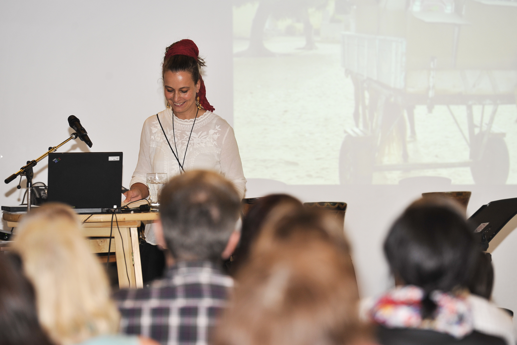 Vortrag über "Wissen macht Stark" - Natalie Moosmann im Sozialzentrum Lustenau 2013; Foto: ©MEDIArt | Sabine Flatz