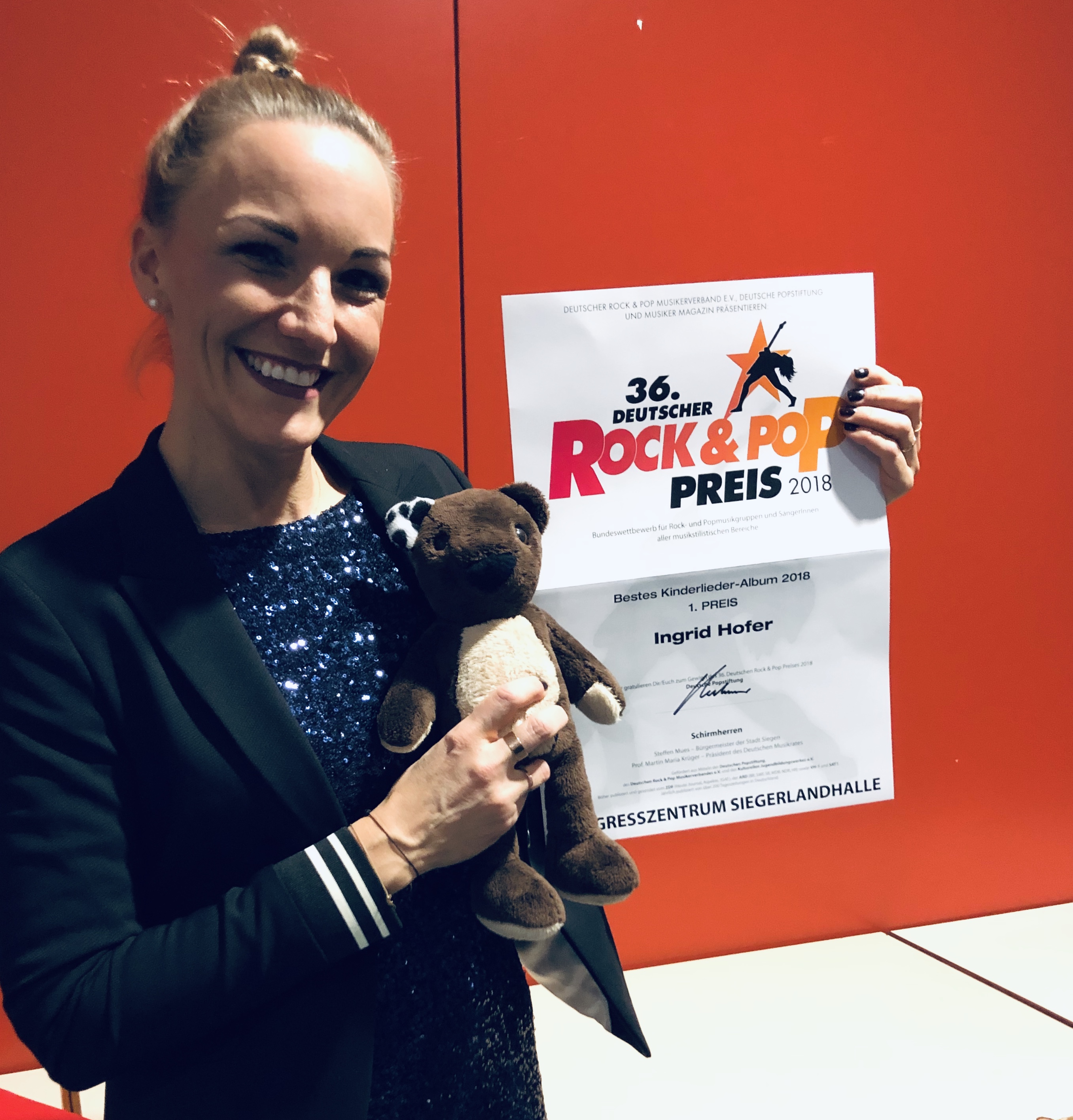 Deutscher Rock & Pop Preis 2018; Foto: ©Ingrid Hofer